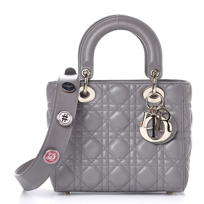 Christian Dior Lambskin Cannage Small My Lady Dior Gris 1 of 8