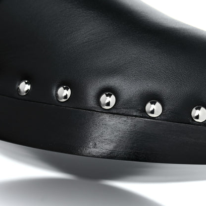 Hermes Calfskin Calya Mules 37 Black 13 of 14