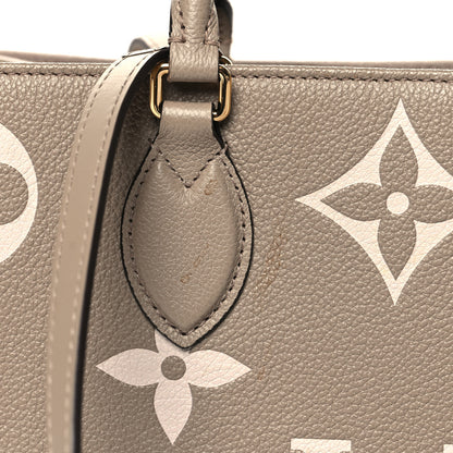 Louis Vuitton Empreinte Monogram Giant Onthego MM Tourterelle Creme 11 of 11