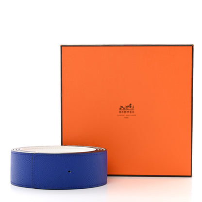 Hermes Epsom 42mm Belt Strap 120 48 Bleu Electrique White 6 of 6