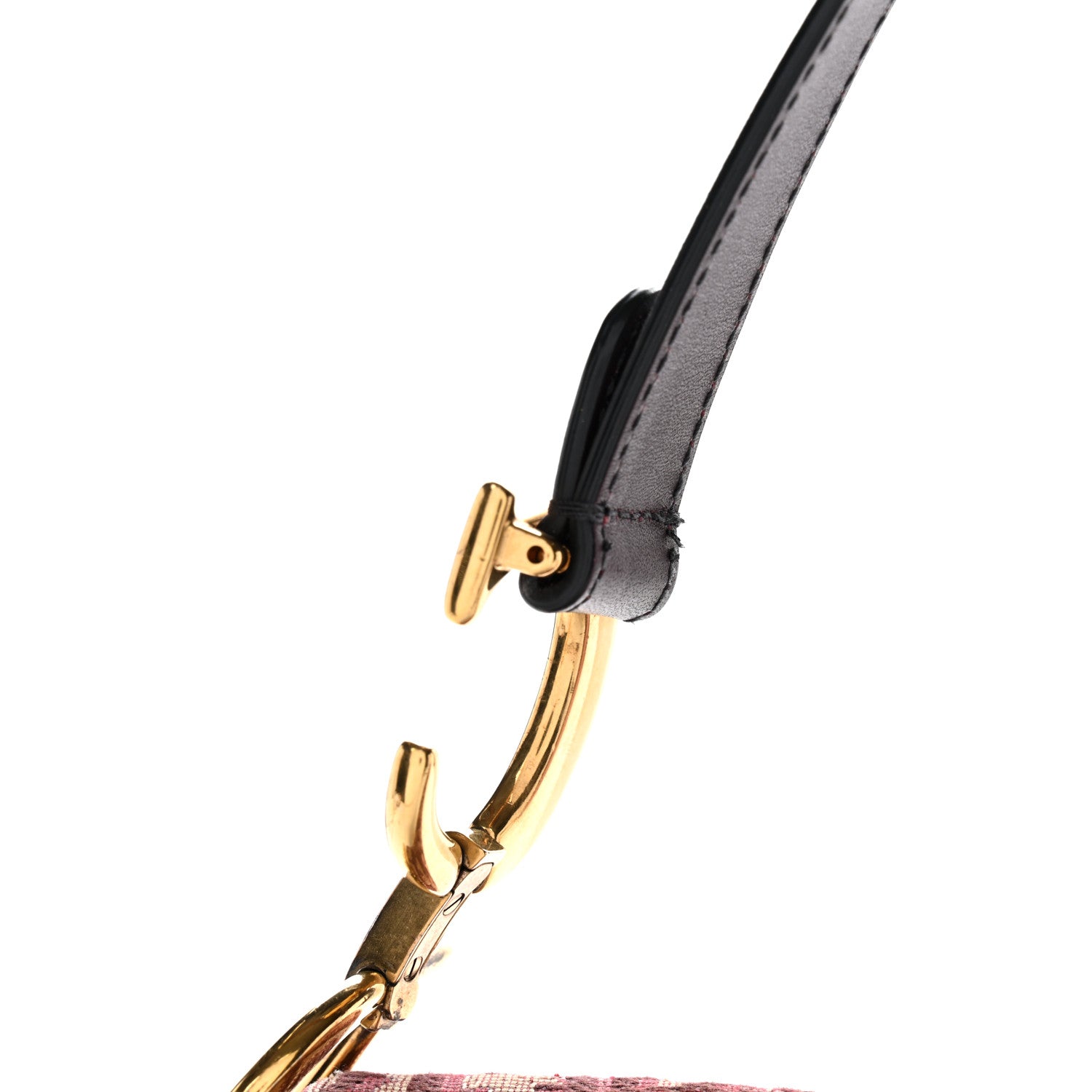 Christian Dior Oblique Saddle Bag Burgundy 13 of 13