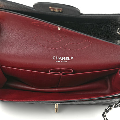 Chanel Caviar Quilted Jumbo Double Flap Black 5 of 12