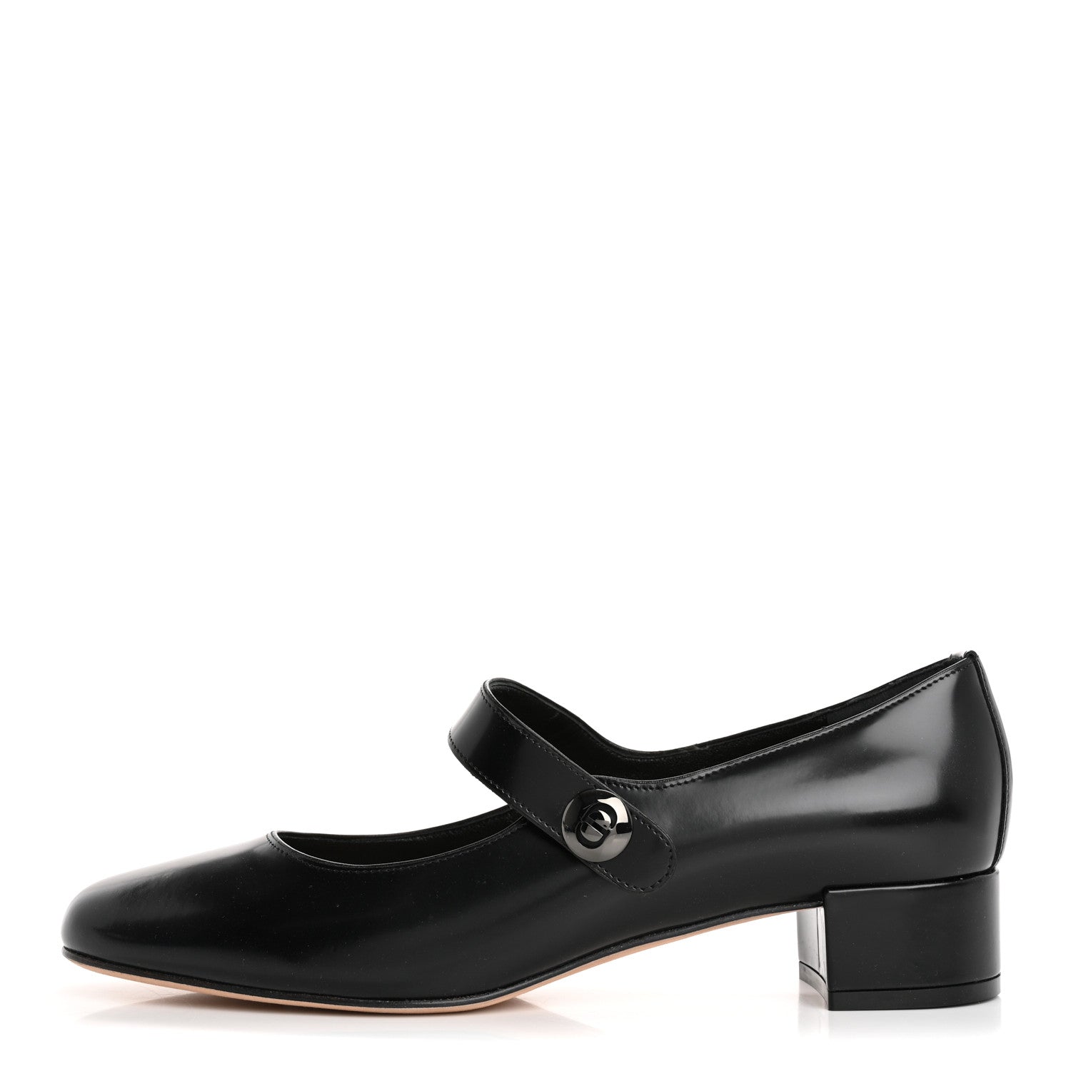 Christian Dior Brushed Calfskin Uniform 30mm Pumps 40 Black 1 of 9