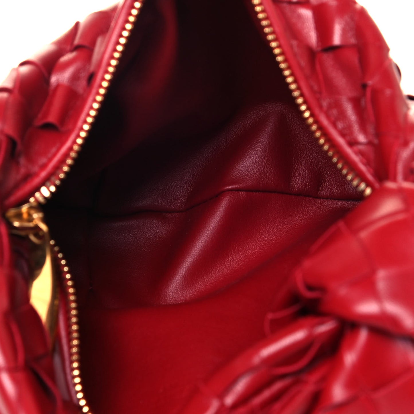 Nappa Intrecciato Mini Jodie Dark Red