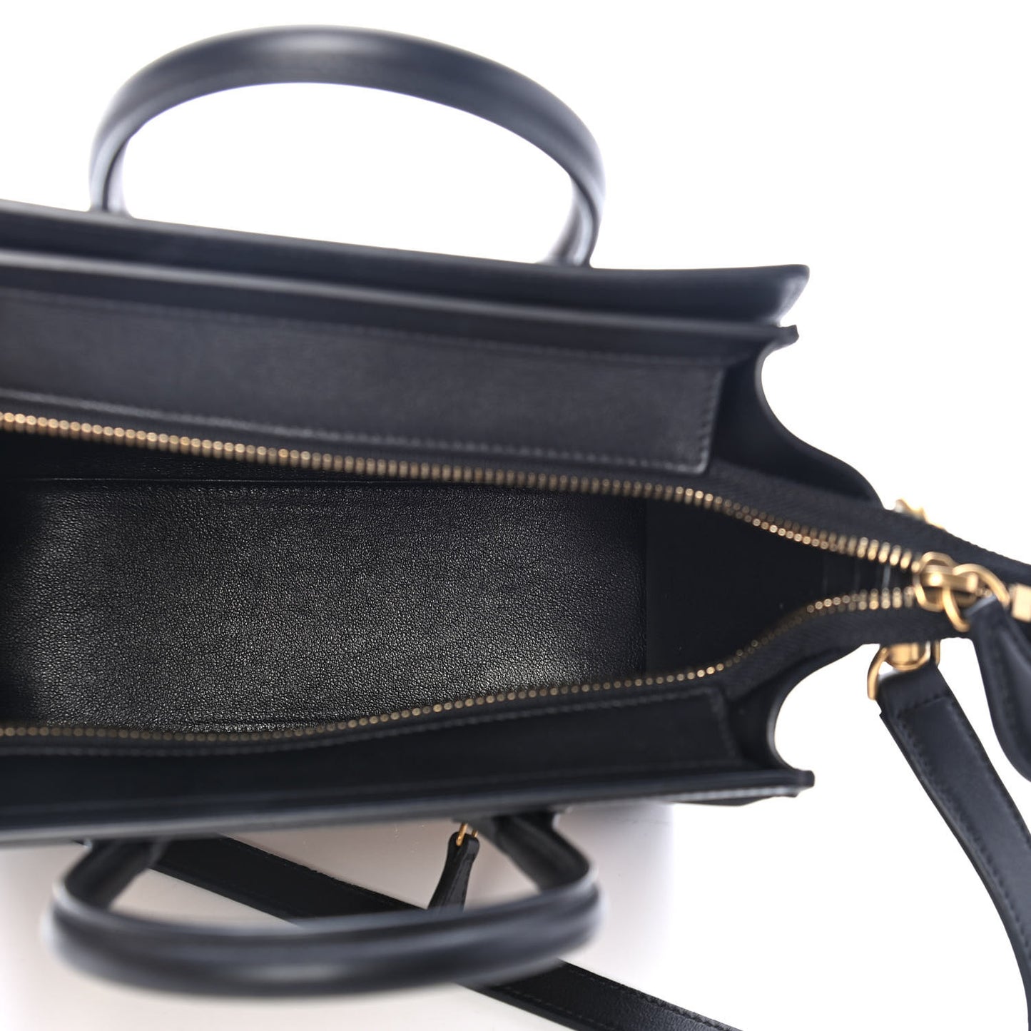 Lizard Smooth Calfskin Nano Luggage Beige Black