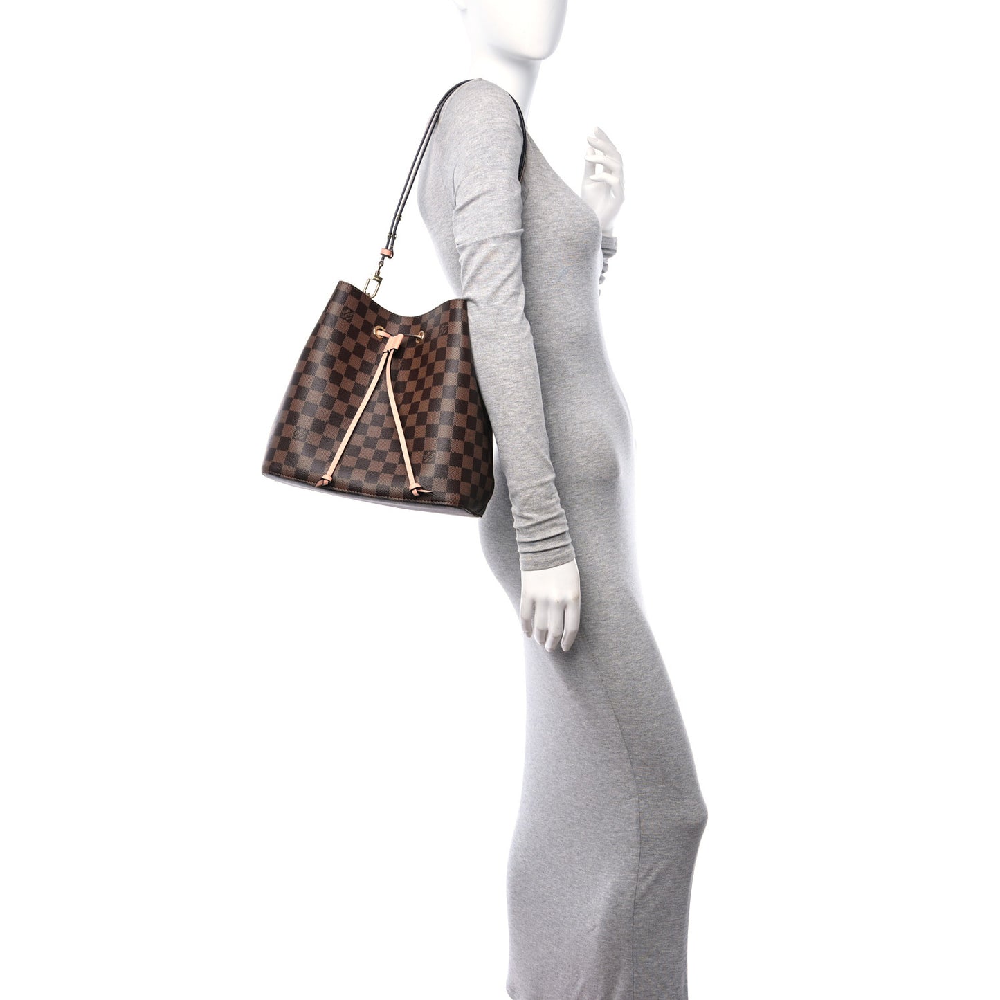 Damier Ebene Neonoe MM Venus Pink