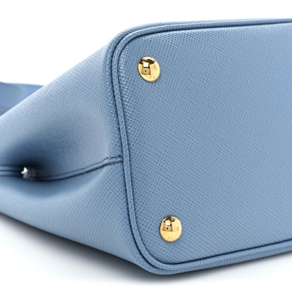 Prada Saffiano Cuir Mini Double Bag Astrale 9 of 9
