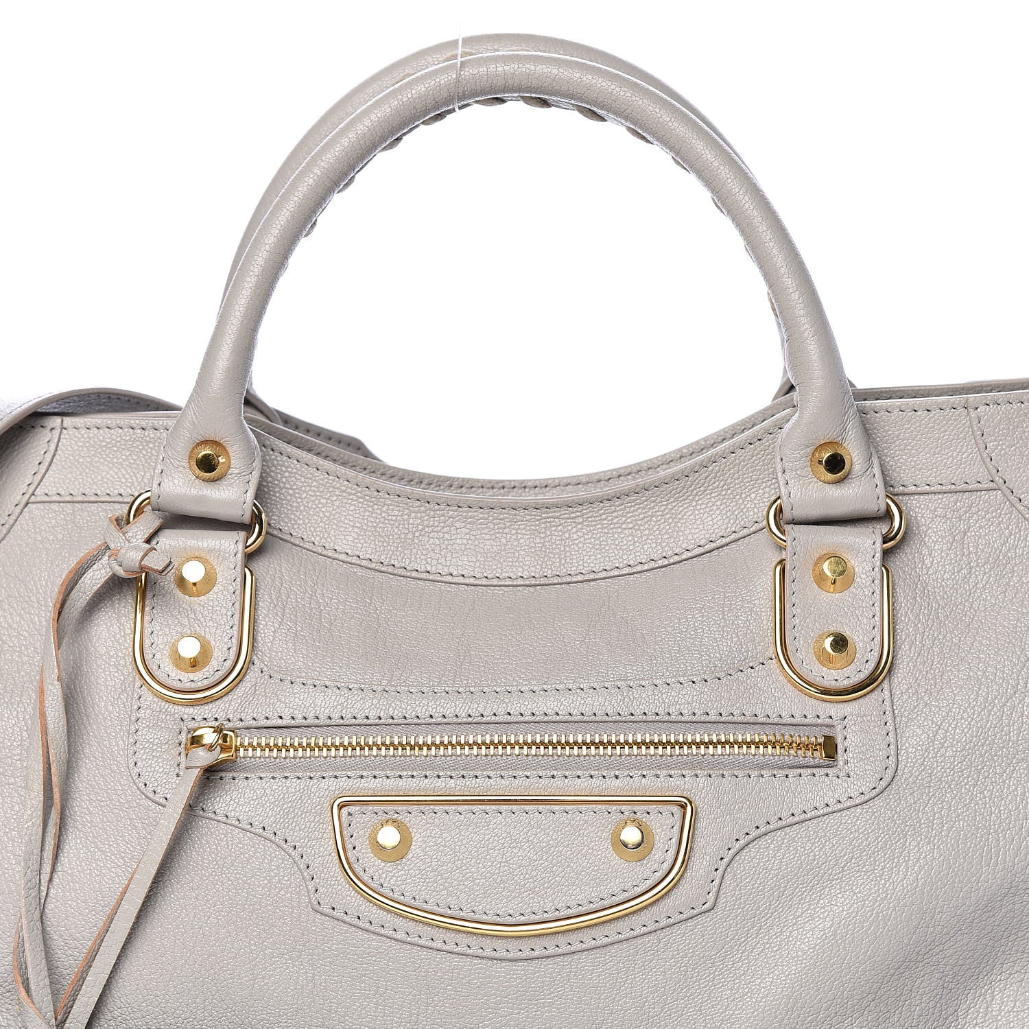 Balenciaga Chevre Gold Metallic Edge Hardware City Gris Glace 12 of 15