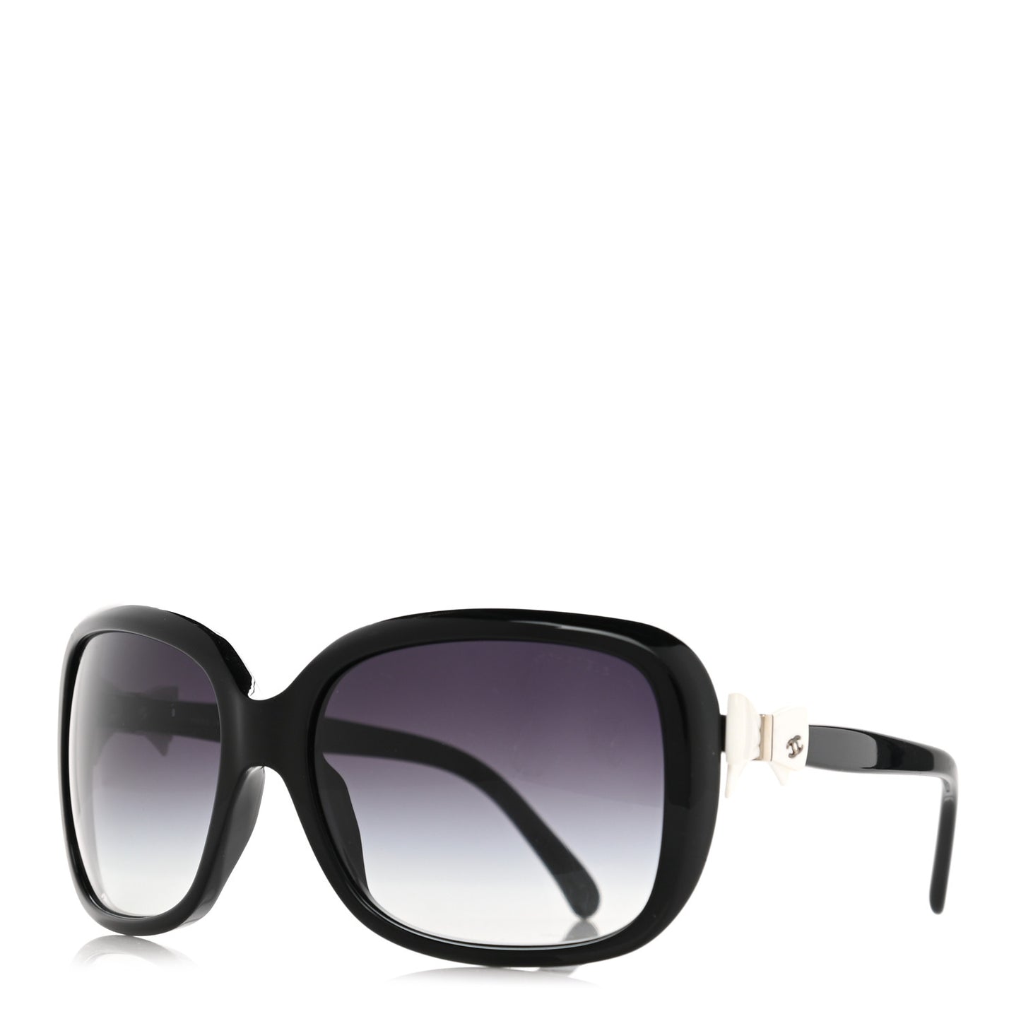 Acetate CC Bow Sunglasses 5171 Black White