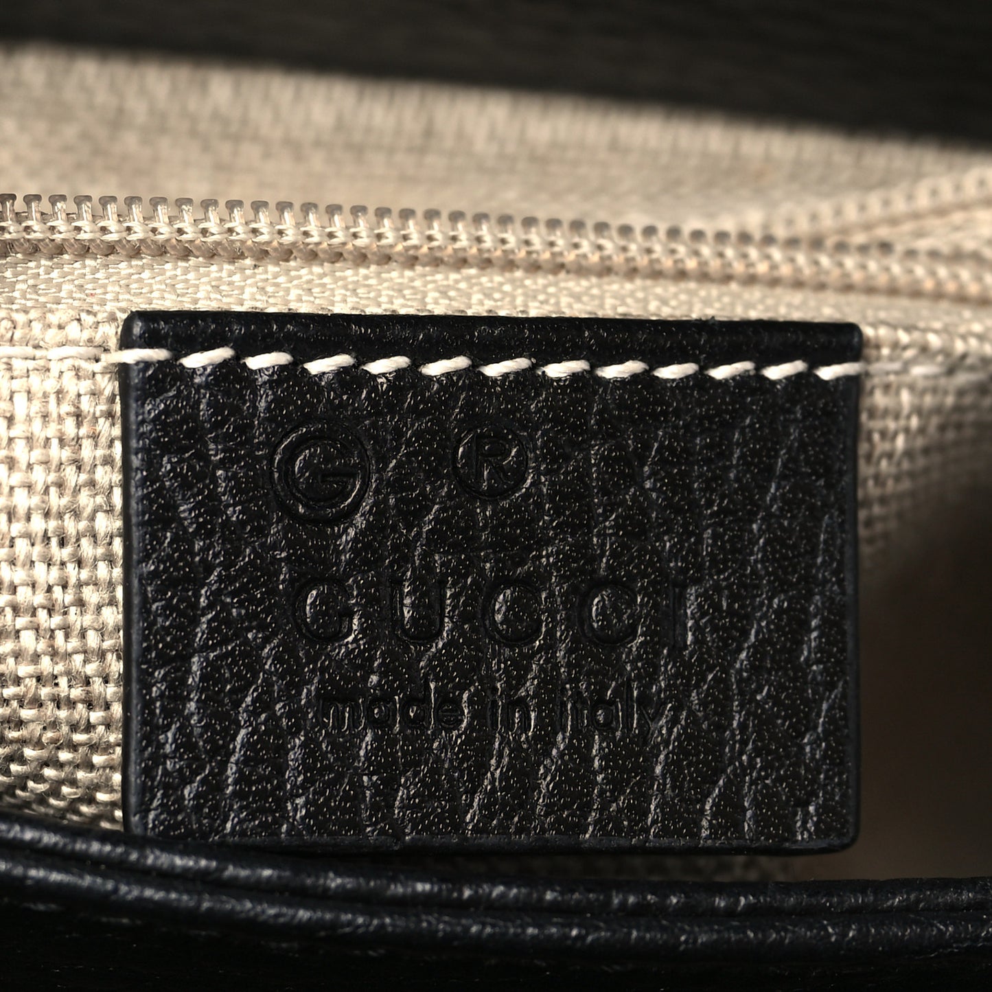 Dollar Calfskin Interlocking G Crossbody Bag Black