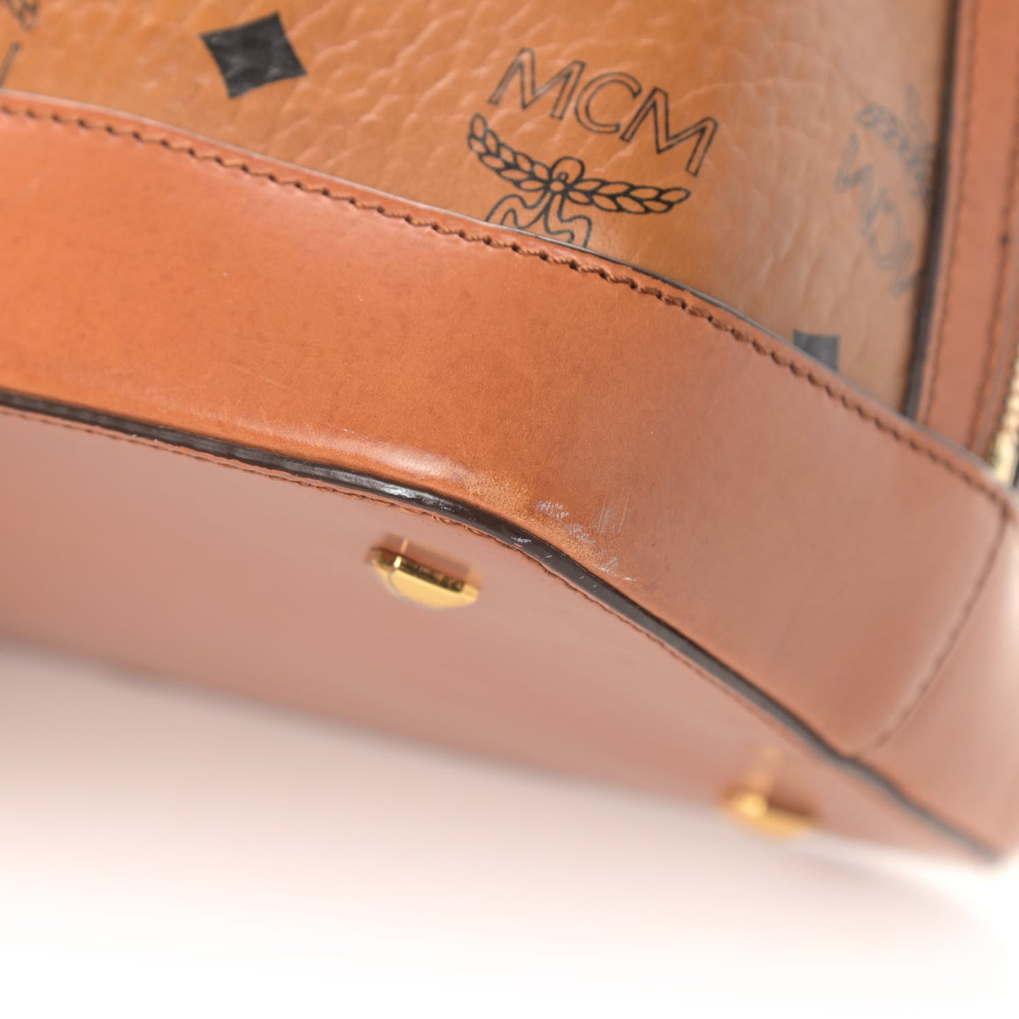 Visetos Heritage Bowler Bag Cognac