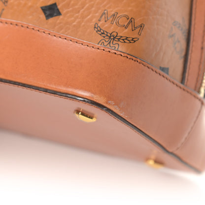 MCM Visetos Heritage Bowler Bag Cognac 6 of 11