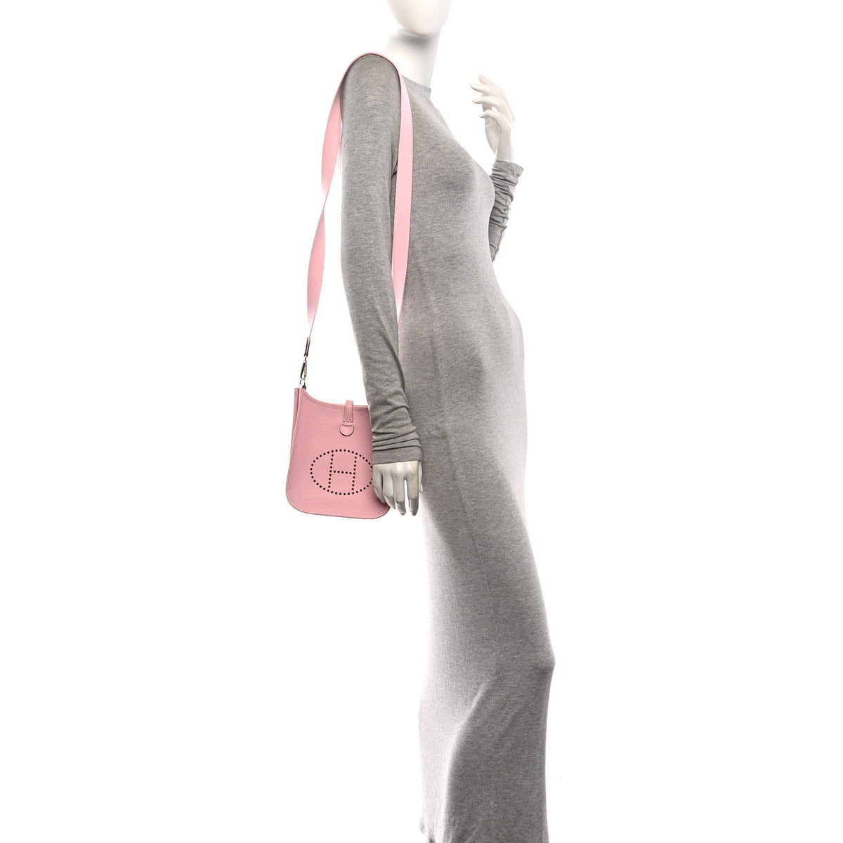Hermes Taurillon Clemence Evelyne TPM Rose Sakura 2 of 11