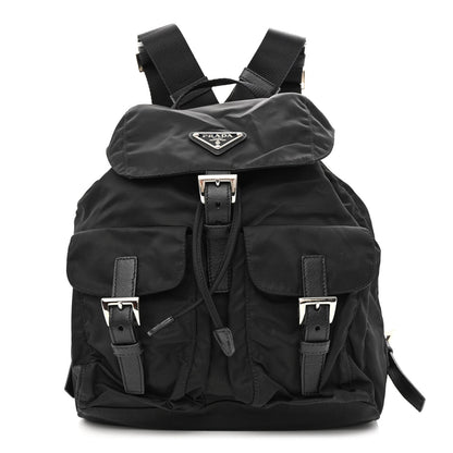 Prada Tessuto Nylon Saffiano Small Backpack Black 1 of 11