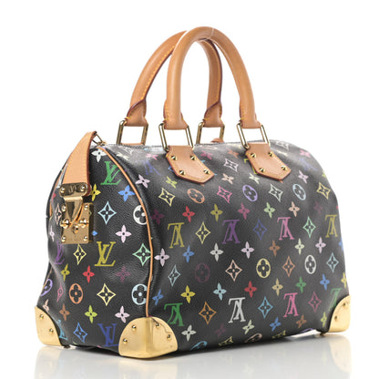 Louis Vuitton Monogram Multicolor Speedy 30 Black 3 of 13