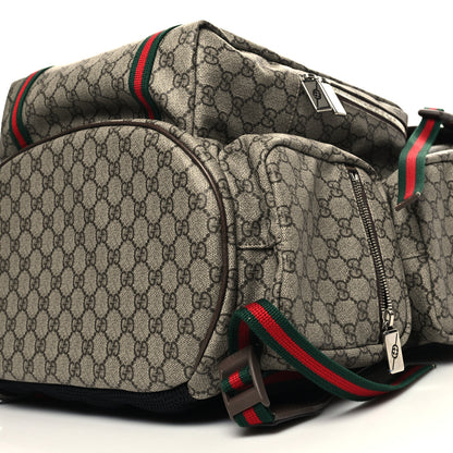 Gucci GG Supreme Monogram Web Backpack Beige Ebony 11 of 11