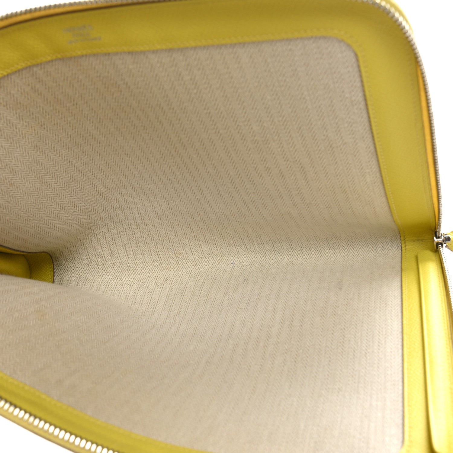 Hermes Epsom Zip Tablet Portfolio Lime 5 of 7