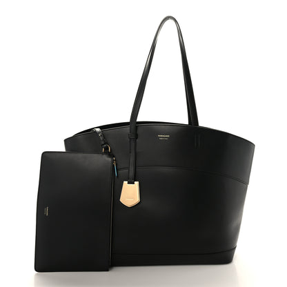 Salvatore Ferragamo Calfskin Medium Charming Tote Black 3 of 10