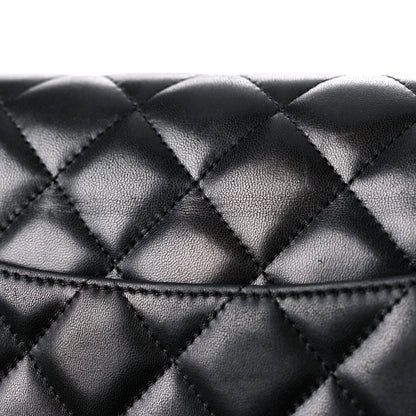 Chanel Lambskin Quilted Jumbo Double Flap Black 16 of 16