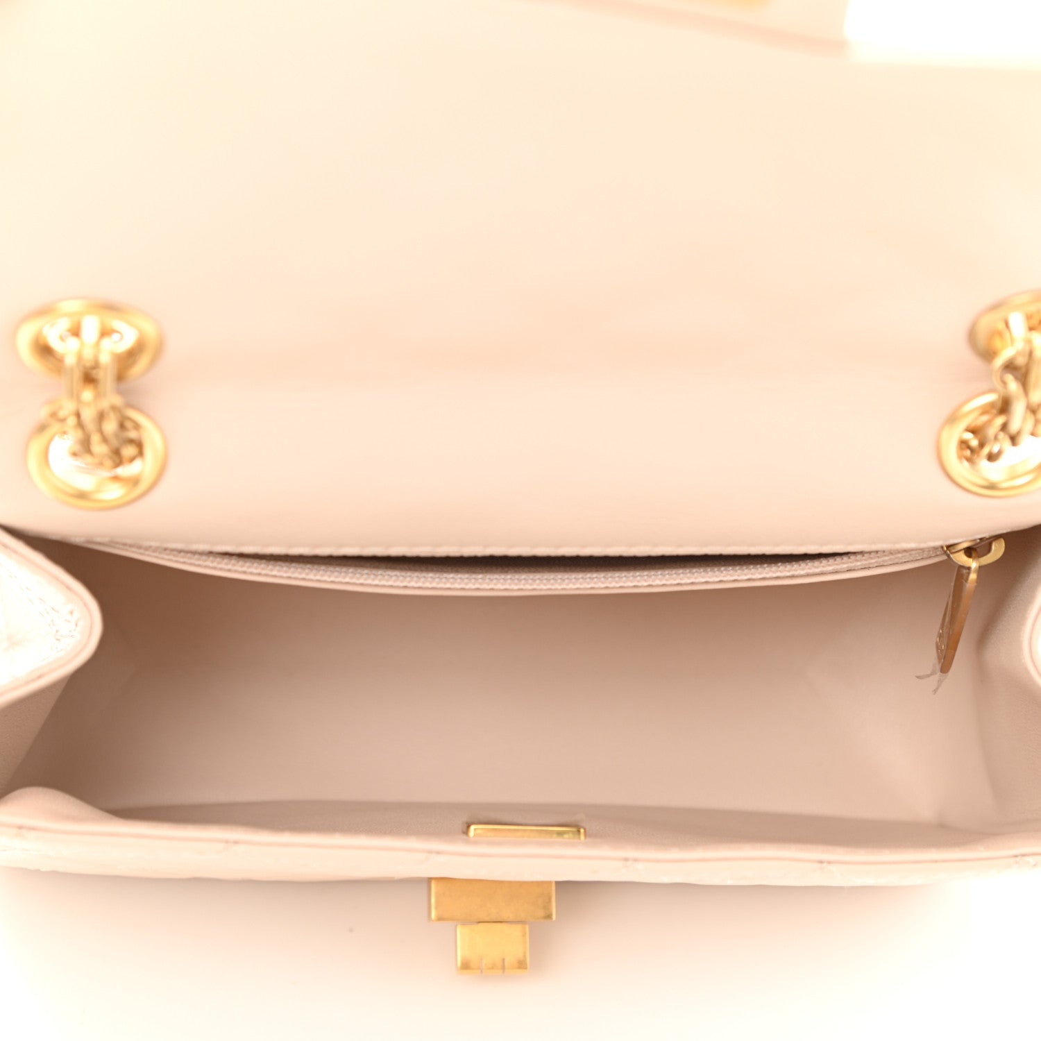 Chanel Aged Calfskin Quilted 2.55 Reissue Mini Flap Light Beige 5 of 10