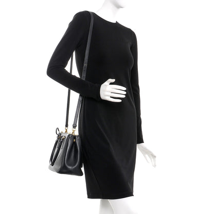 Prada Saffiano Small Galleria Double Zip Tote Black 2 of 7