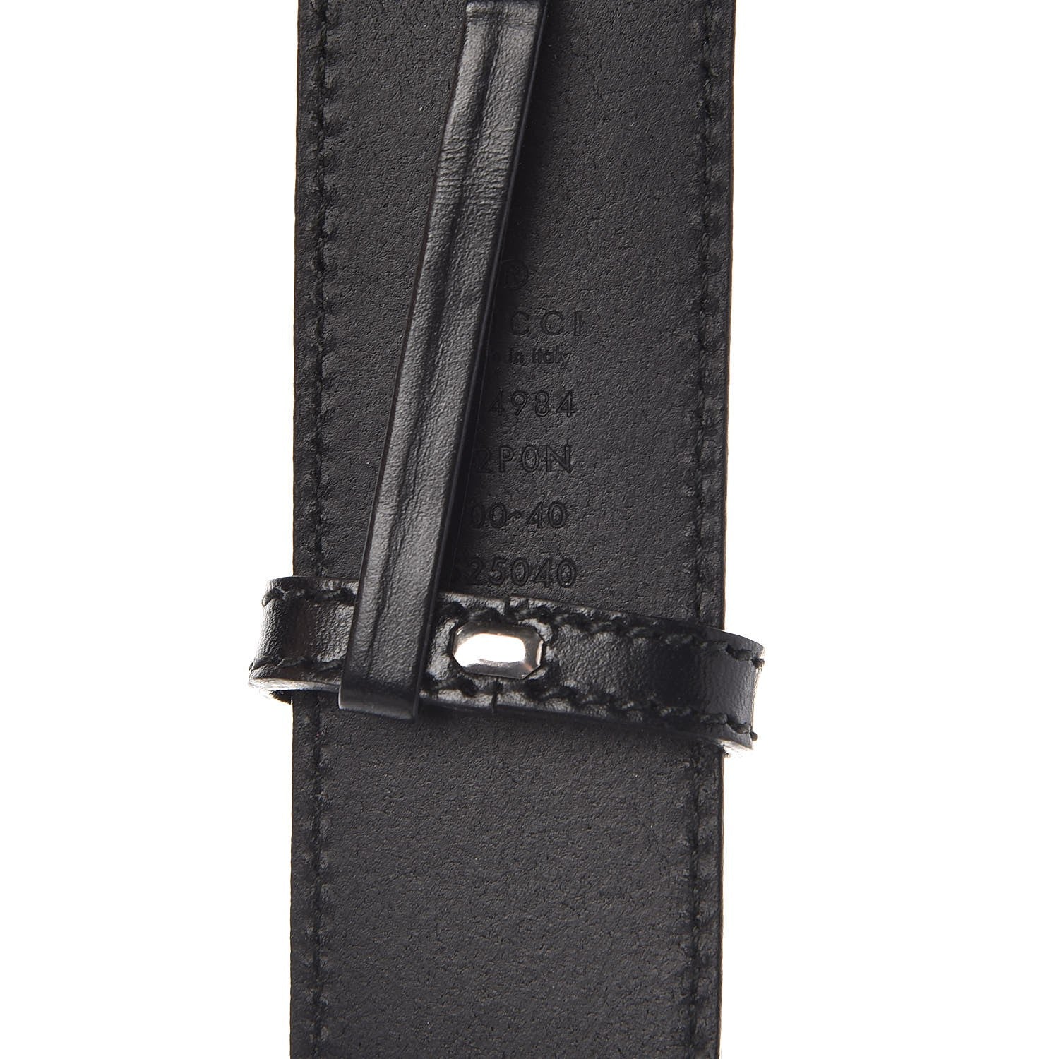 Gucci Calfskin Interlocking G 40mm Belt 100 40 Black 5 of 7