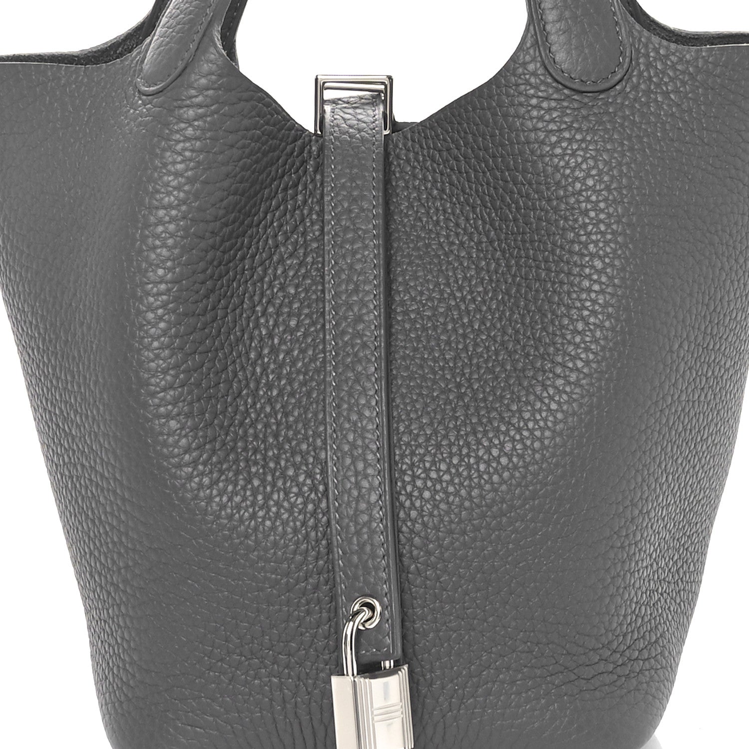 Hermes Taurillon Clemence Picotin Lock 18 PM Gris Meyer 8 of 10