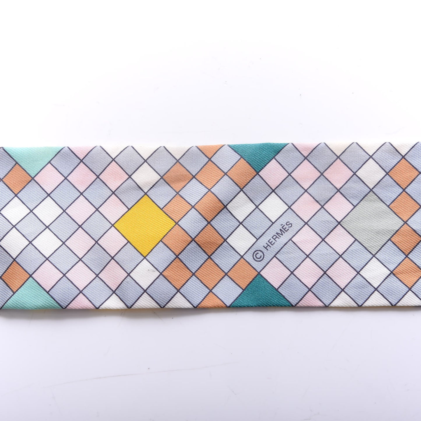 Silk Colliers De Chiens Remix Twilly Jaune Vif Gris Perle