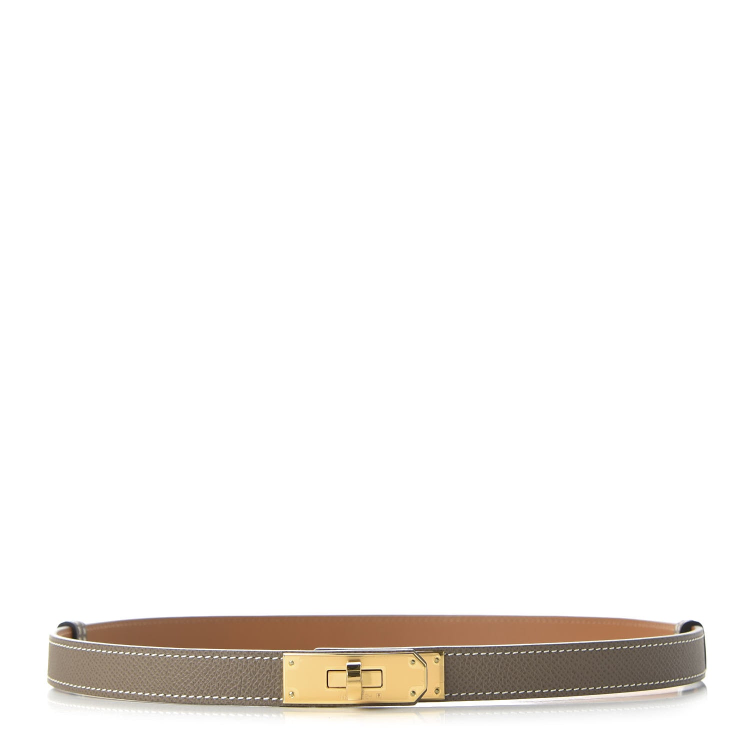 Hermes Epsom Kelly Belt Etoupe 1 of 5