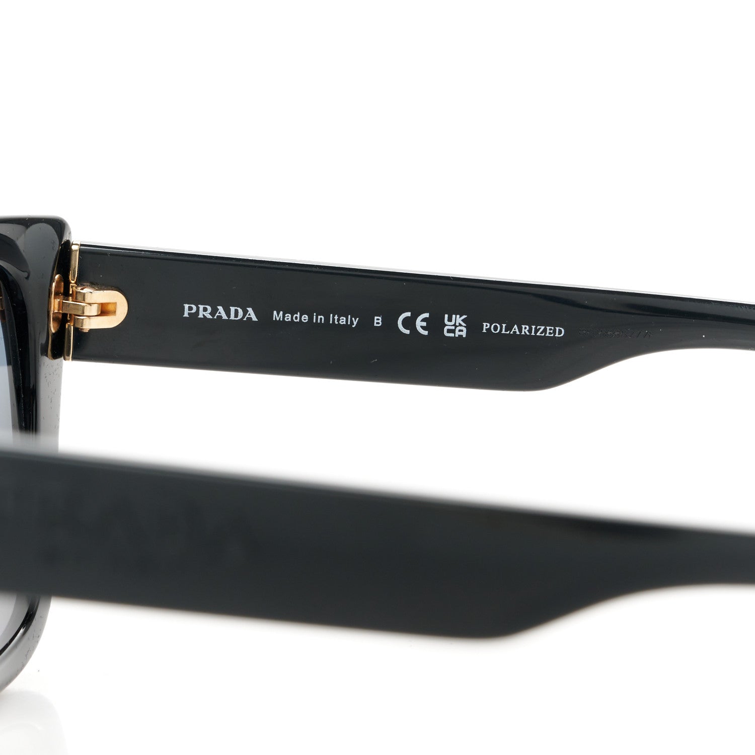 Prada Cat Eye Sunglasses SPR 24X Black 6 of 8