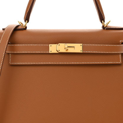 Hermes Epsom Kelly Sellier 28 Gold 8 of 10