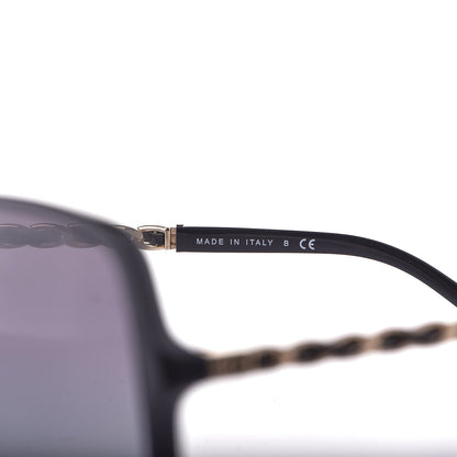 Chanel Lambskin Square Chain Sunglasses 5210-Q Black 6 of 9