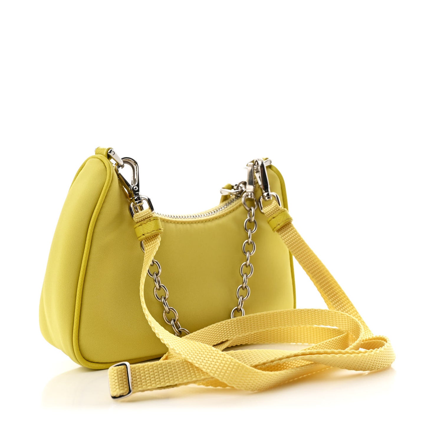 Tessuto Nylon Saffiano Mini Re-Edition 2000 Shoulder Bag Ananas