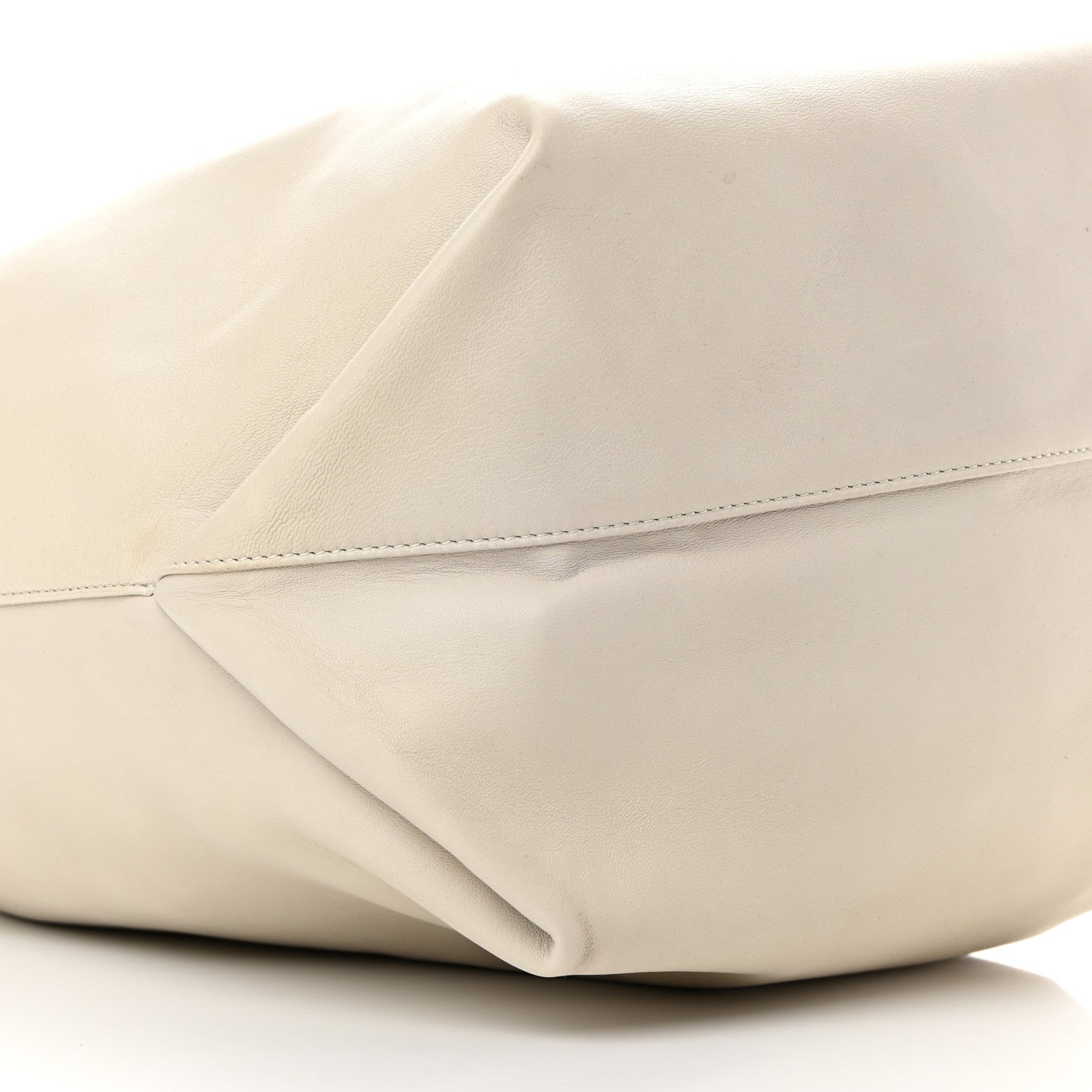 Saint Laurent Lambskin Teddy Drawstring Bag Crema Soft 10 of 13