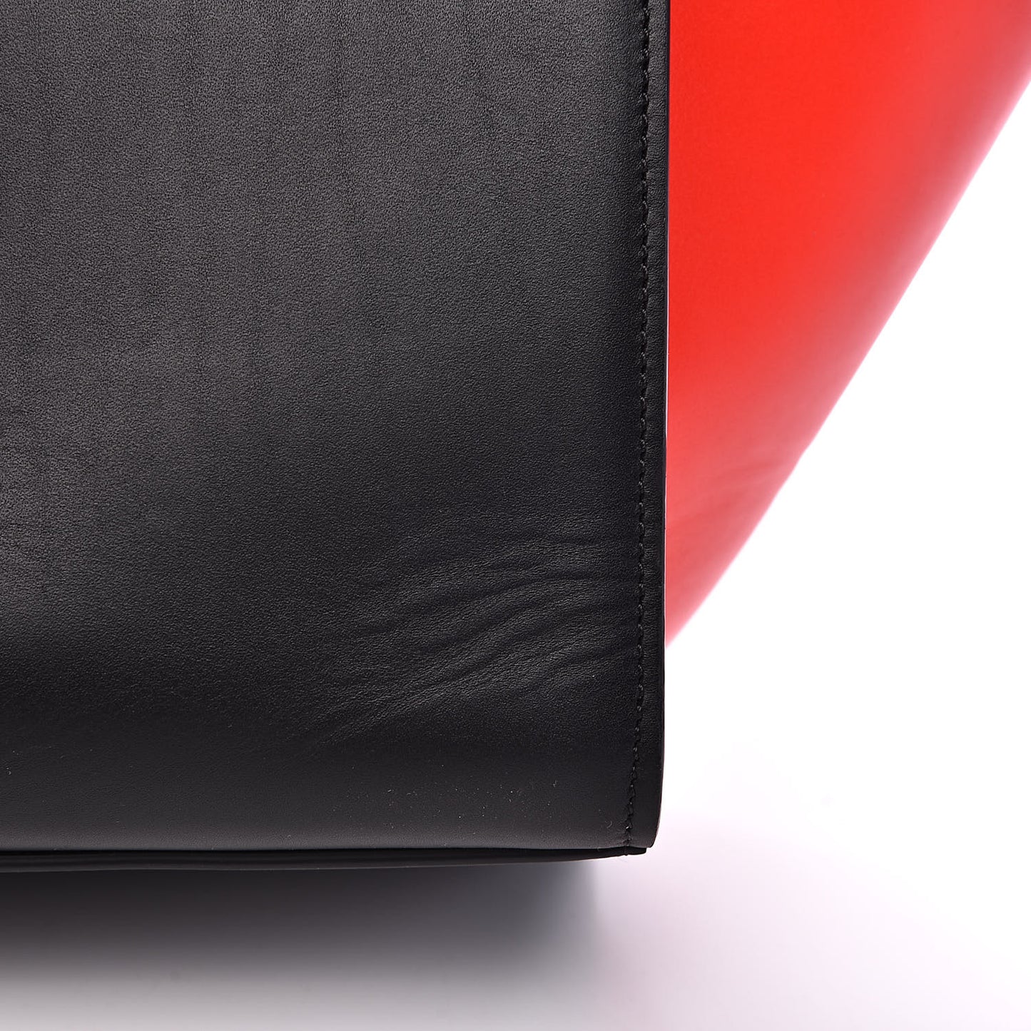 Satin Calfskin Small Tri-Color Trapeze Alizarin