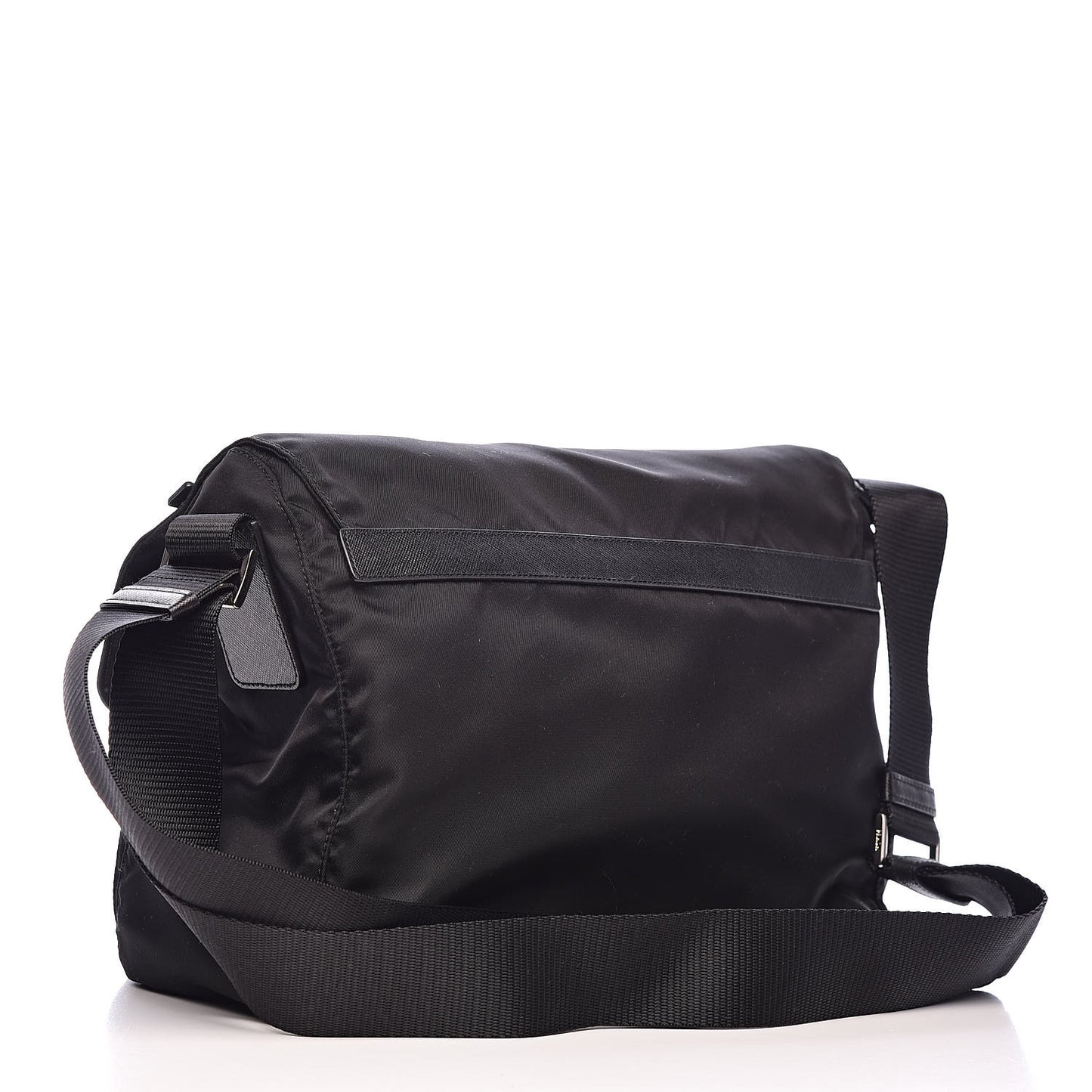 Nylon Vela Sport Messenger Bag Black