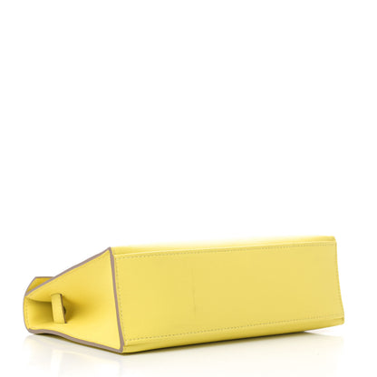Hermes Swift Kelly Pochette Clutch Lime 3 of 7