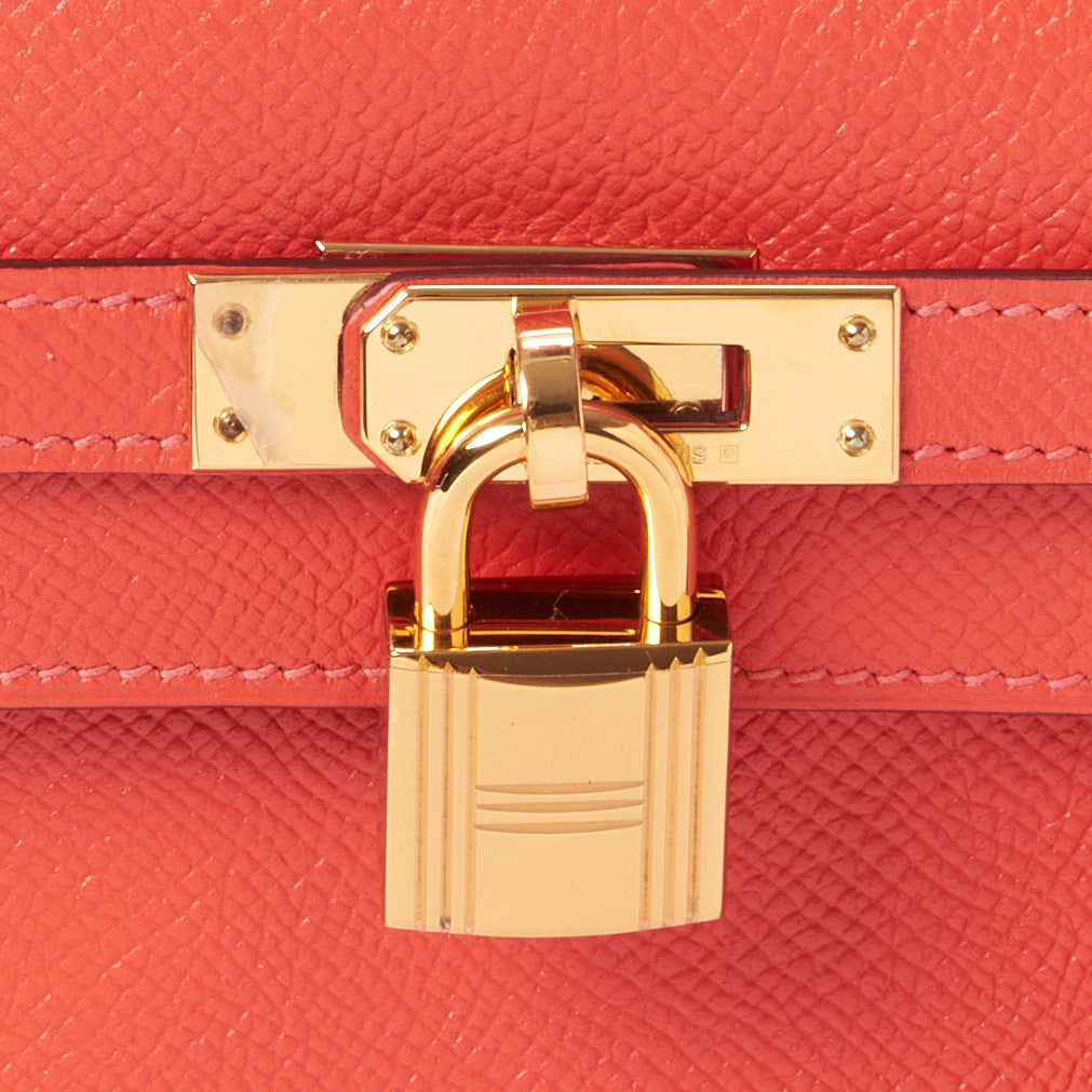 Epsom Kelly Sellier 25 Rouge Pivoine