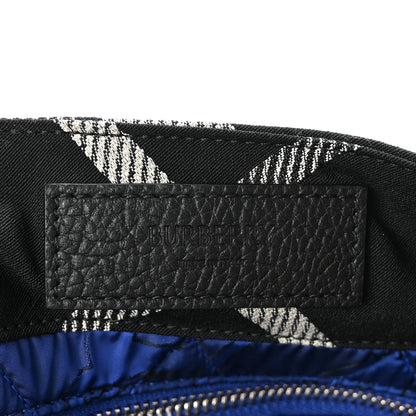 Burberry Jacquard Check Festival Tote Black White 6 of 9