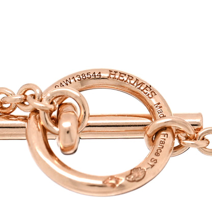 Hermes 18K Rose Gold Diamond TPM Vertige Coeur Bracelet ST 3 of 4