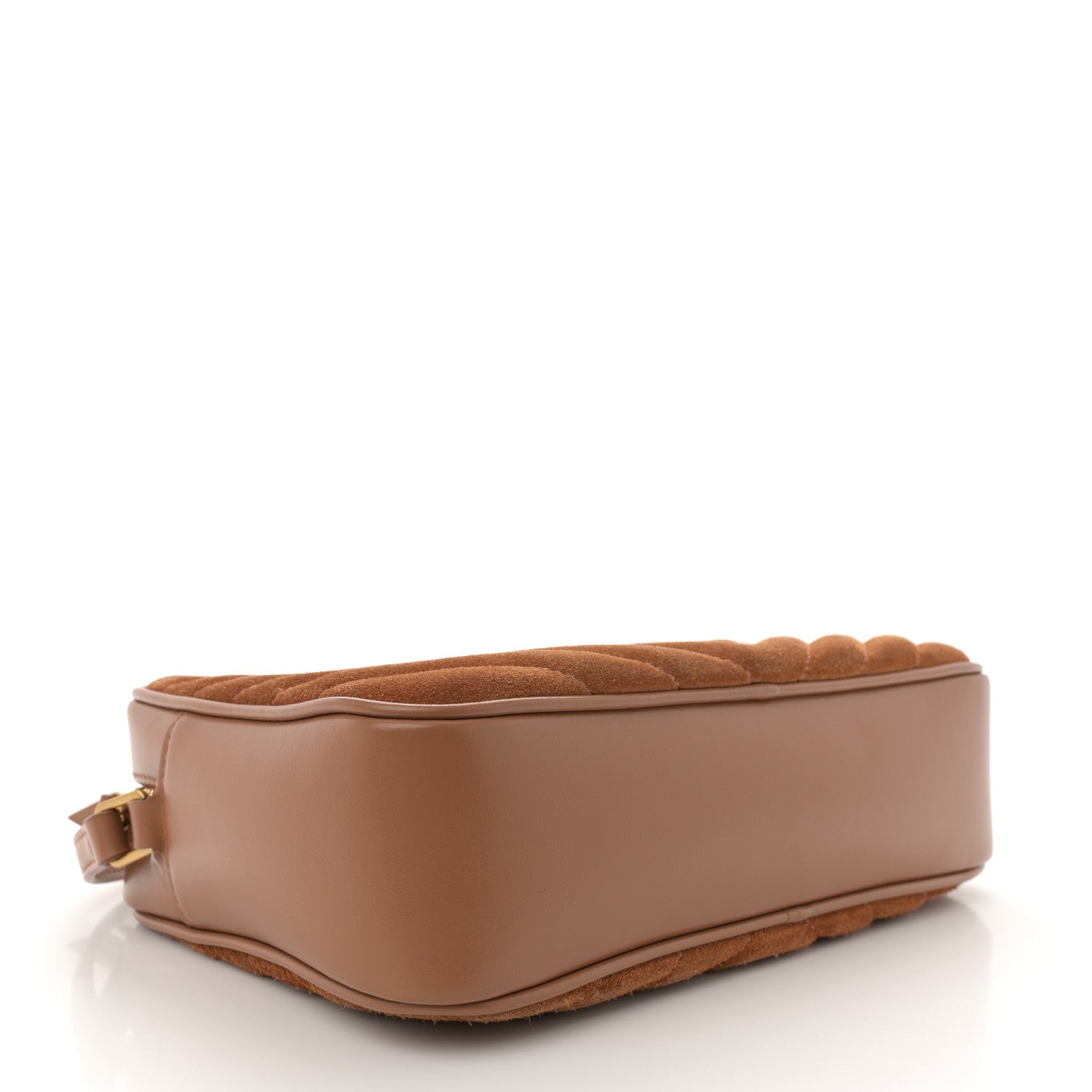 Saint Laurent Suede Matelasse Monogram Lou Camera Bag Cinnamon 4 of 12