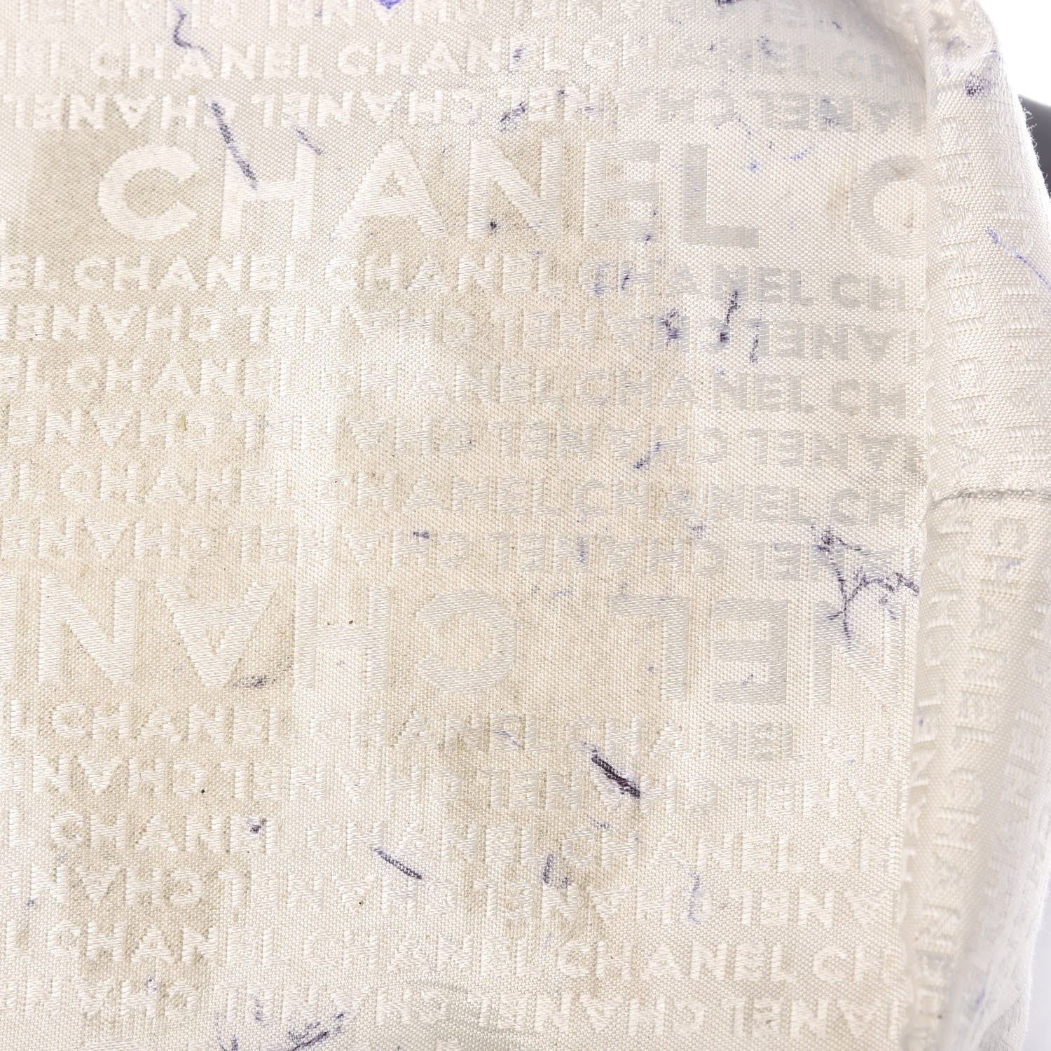 Chanel Lambskin Contrast Stitch Large Drawstring Tote Black 8 of 17