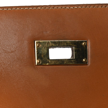 Hermes Peau Porc Toile Kelly Sellier 32 Gold 15 of 29