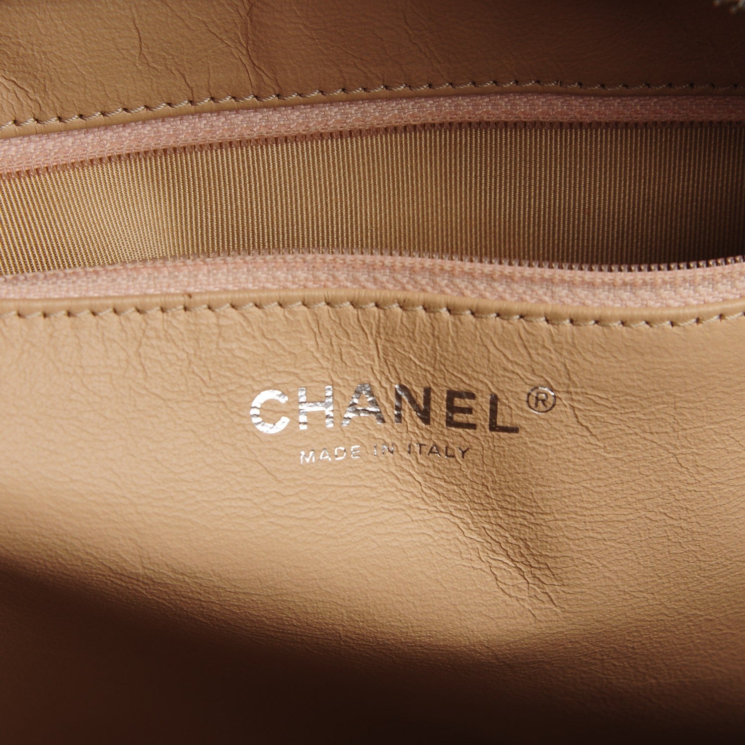 Chanel Lambskin Quilted Large Camera Case Beige 6 of 7