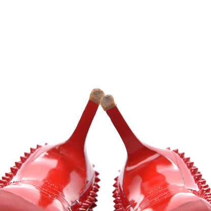 Christian Louboutin Patent Pigalle Spikes 100 Pumps 36.5 Flamenco 8 of 8