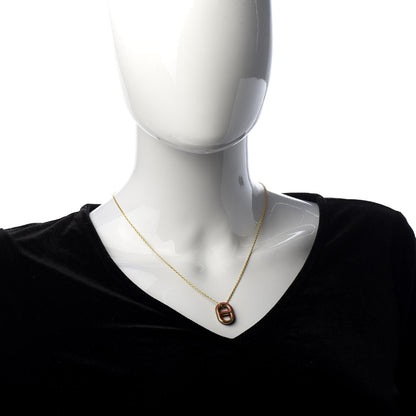 Hermes Swift O'Maillon Pendant Necklace Rose Mexico 2 of 7