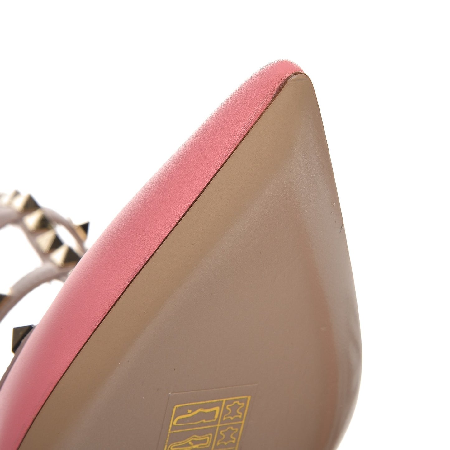 Nappa Rockstud Ankle Strap 65mm Pumps 38 Paradise Rose Poudre