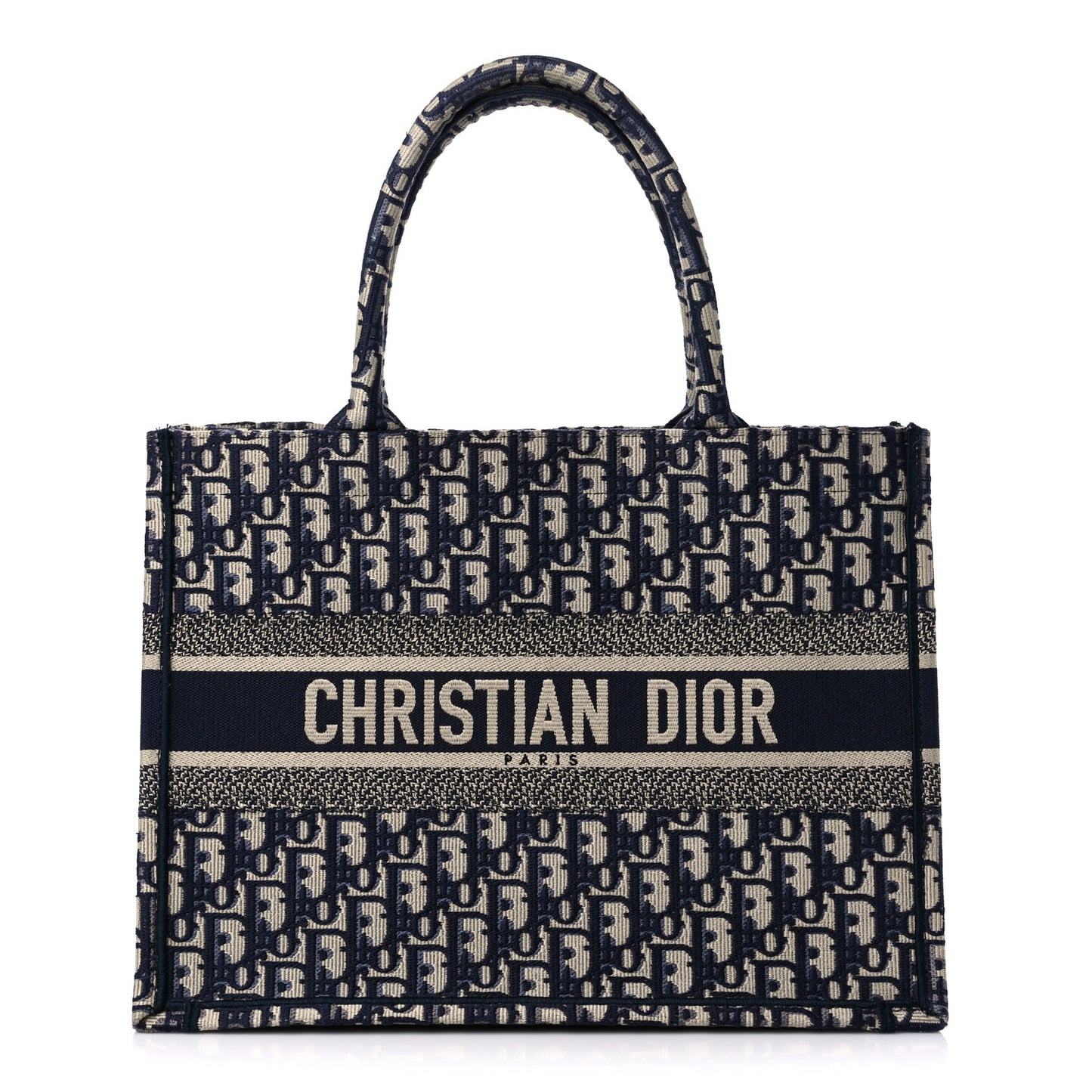 Oblique Medium Book Tote Blue Multicolor