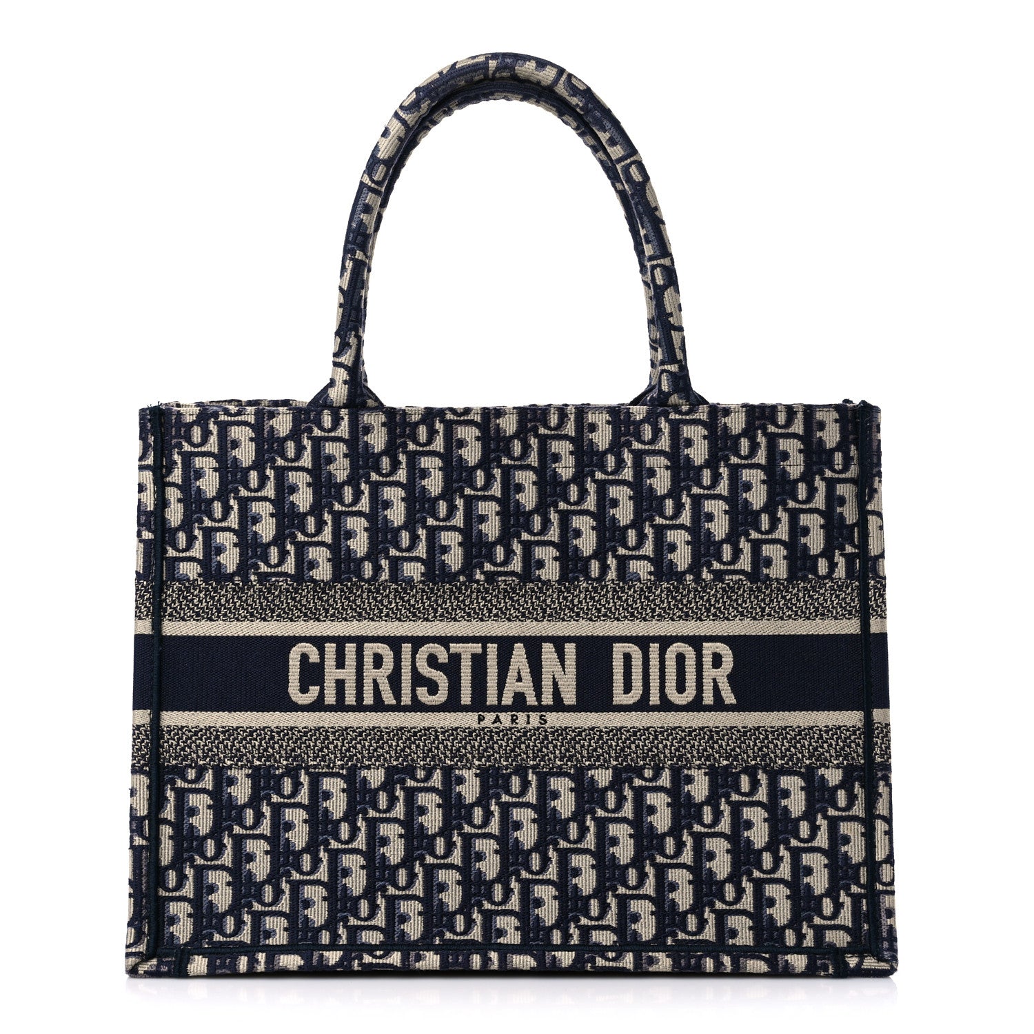 Christian Dior Oblique Medium Book Tote Blue Multicolor 1 of 14