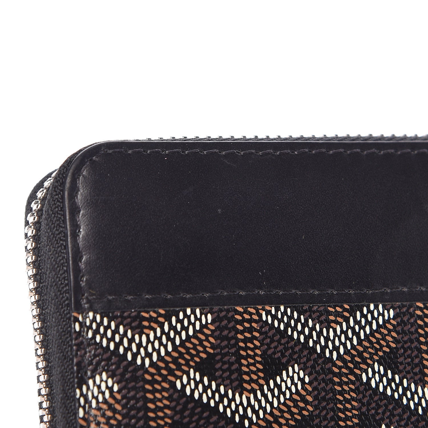 Goyard Goyardine Matignon Zip Around GM Wallet Black 8 of 10